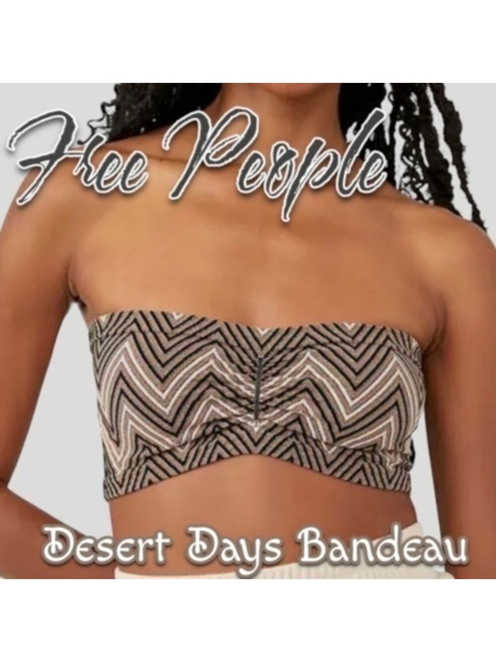 FREE PEOPLE NWT Desert Days Seamless Sweetheart Ruched Front Bandeau/Natural
